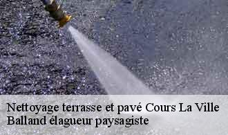 Nettoyage terrasse et pavé  cours-la-ville-69470 Balland élagueur paysagiste