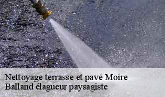 Nettoyage terrasse et pavé  moire-69620 Balland élagueur paysagiste
