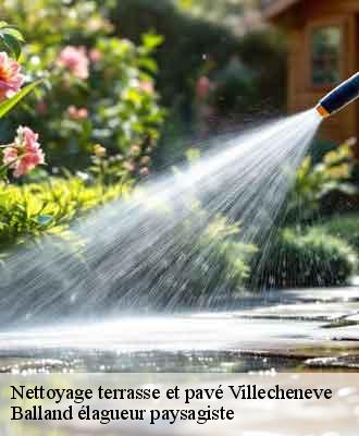 Nettoyage terrasse et pavé  villecheneve-69770 Balland élagueur paysagiste