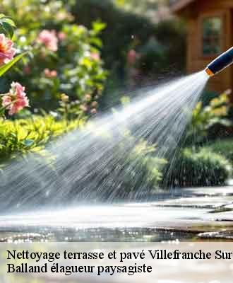 Nettoyage terrasse et pavé  villefranche-sur-saone-69400 Balland élagueur paysagiste