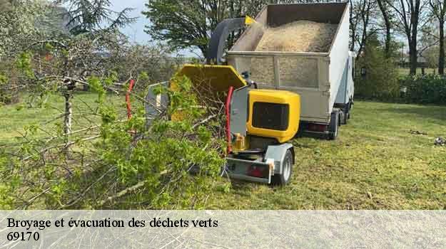 Broyage et évacuation des déchets verts saint-marcel-l-eclaire-69170 Balland élagueur paysagiste